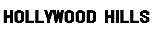 Hollywood Hills Font Image