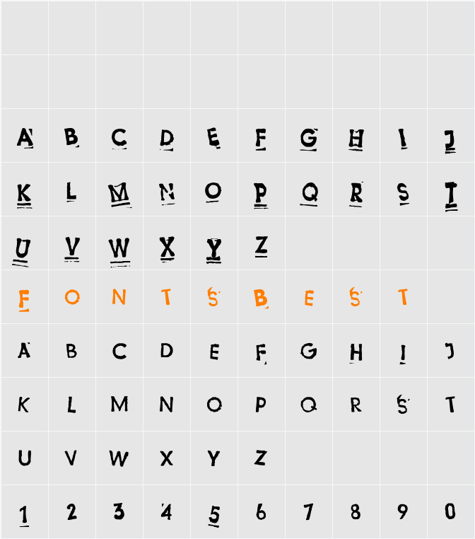 Suspension Character Map
