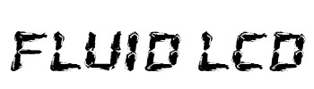 Fluid LCD Font Image