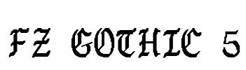 FZ GOTHIC 5