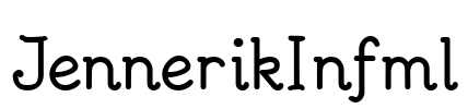 JennerikInfml Font Image