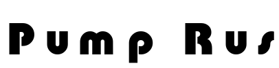 Pump Rus Font Image