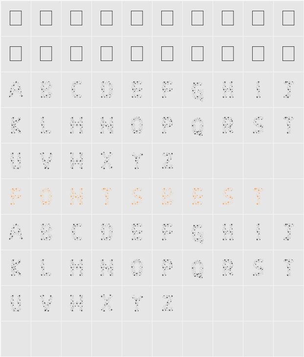 Mandystation Character Map