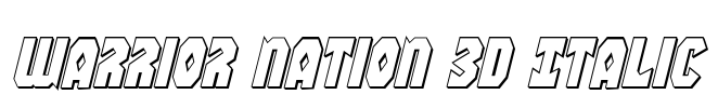 Warrior Nation 3D Italic