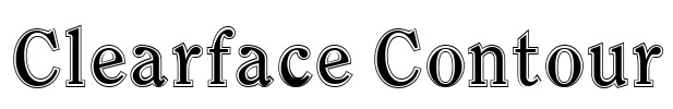 Clearface Contour