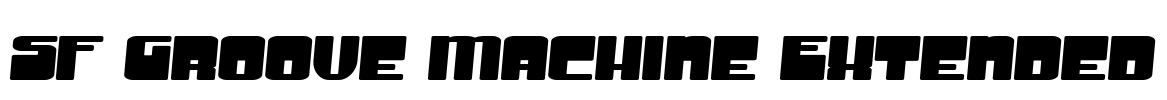 SF Groove Machine Extended Font Image