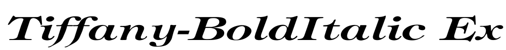 Tiffany-BoldItalic Ex Font Image
