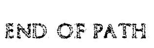 End of Path Font Image