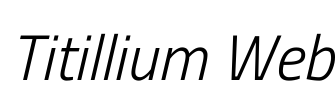 Titillium Web Font Image