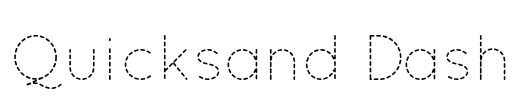 Quicksand Dash Font Image