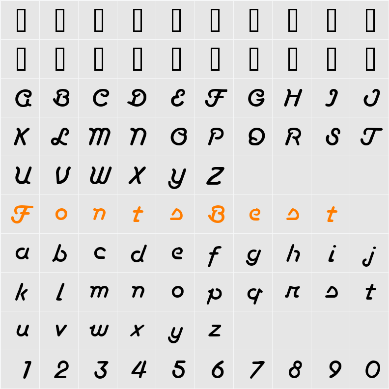 Krypton Character Map