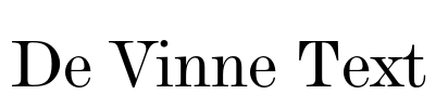 De Vinne Text