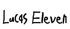Lucas Eleven Font Image