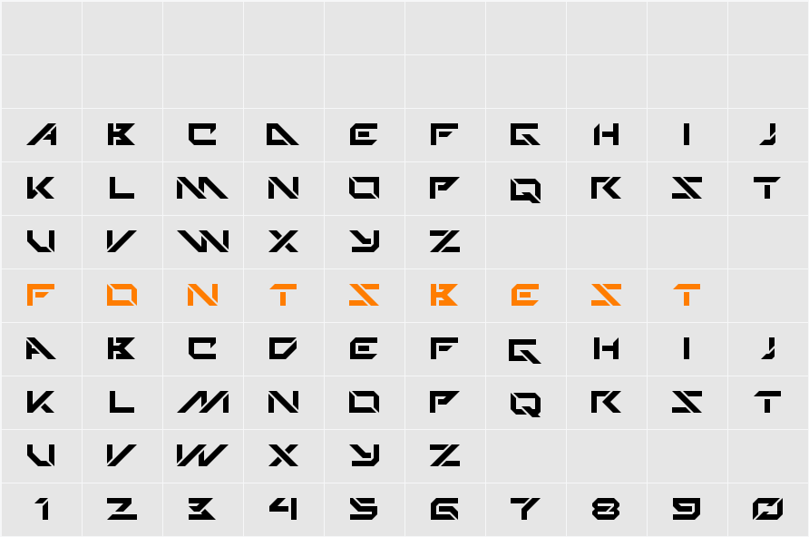 Techno Hideo Character Map