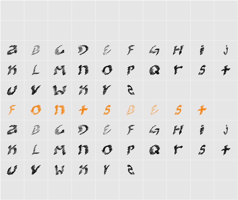 kooler O Character Map