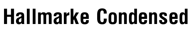 Hallmarke Condensed Font Image