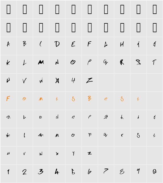DeadEnd Character Map