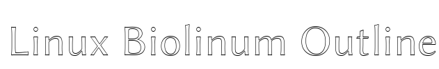Linux Biolinum Outline Font Image