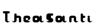 TheaSanti Font Image