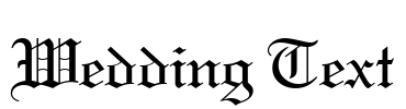 Wedding Text Font Image