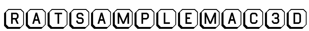 RatsampleMac3D Font Image