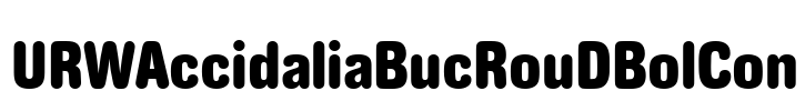 URWAccidaliaBucRouDBolCon Font Image
