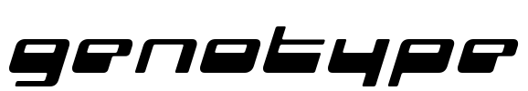 genotype Font Image