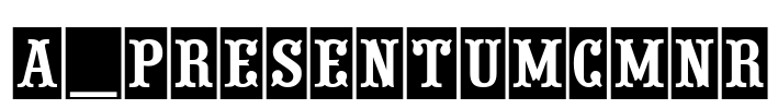 a_PresentumCmNr Font Image