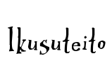 Ikusuteito Font Image