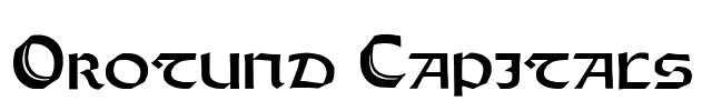 Orotund Capitals Font Image