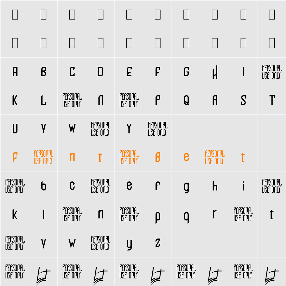 Perfect Night Character Map