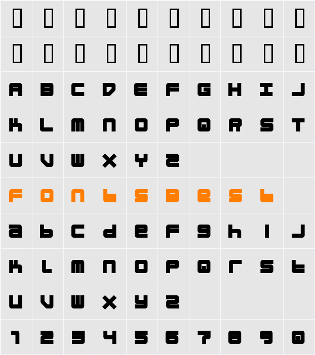 blockit Character Map