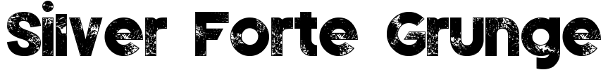 Silver Forte Grunge Font Image