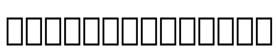 Symbol Set SWA Font Image