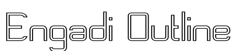 Engadi Outline Font Image