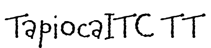 TapiocaITC TT Font Image