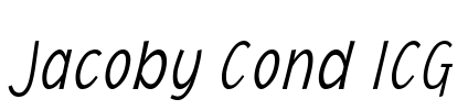 Jacoby Cond ICG