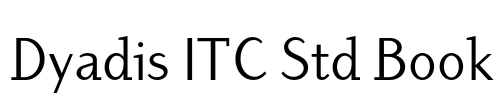 Dyadis ITC Std Book Font Image
