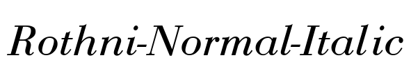 Rothni-Normal-Italic
