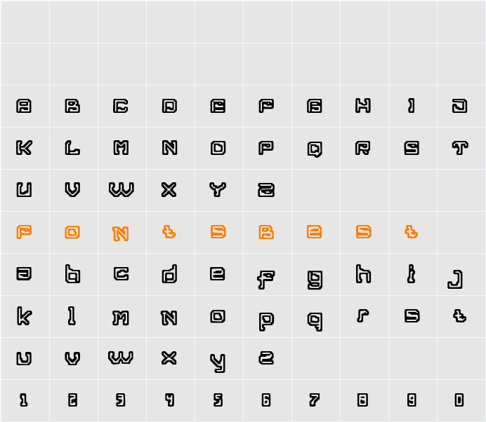 Lost passenger 5.0 Character Map