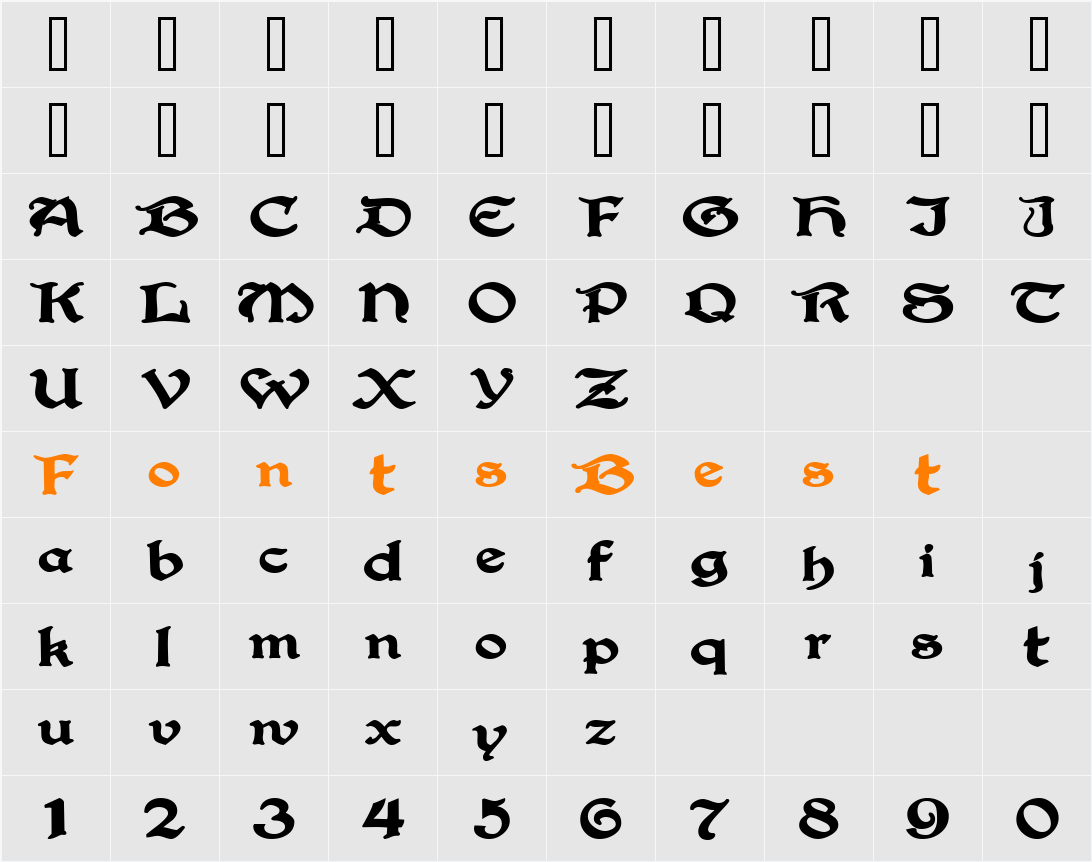 BucaneerSSK Character Map