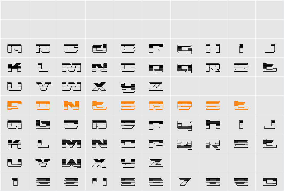 Northstar Chrome Character Map