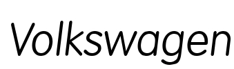 Volkswagen Font Image