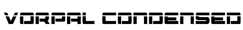 Vorpal Condensed Font Image