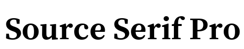 Source Serif Pro Font Image