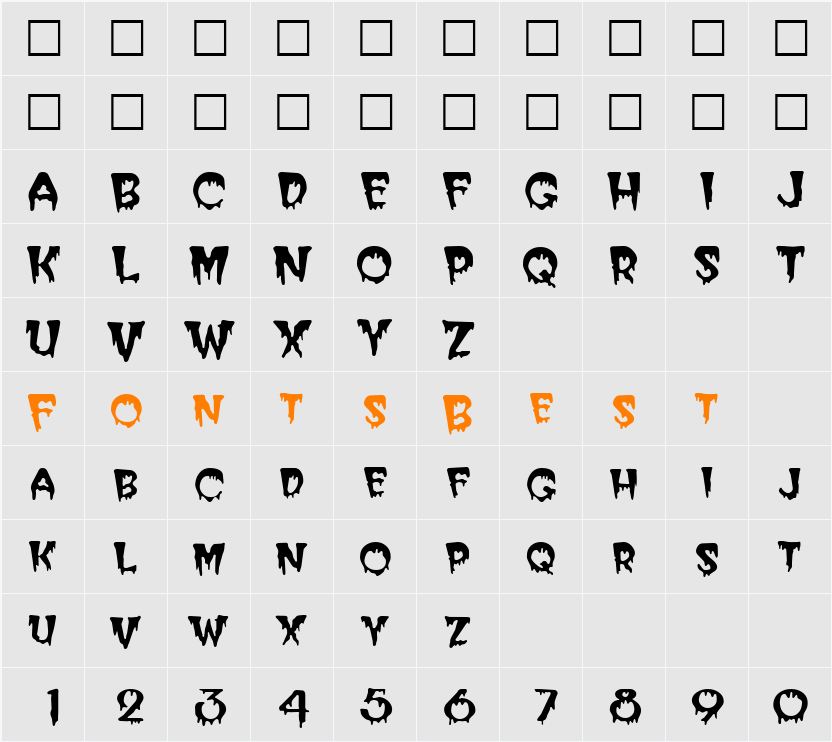 Dodd Character Map