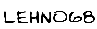 LEHN068 Font Image