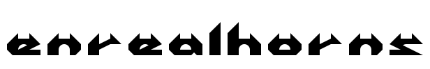 enrealhorns Font Image