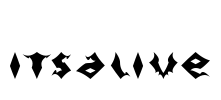 itsalive Font Image