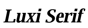 Luxi Serif Font Image